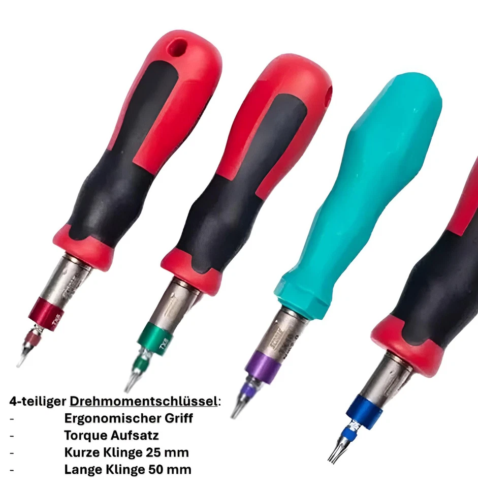 Drehmomentschlüssel Torque 3Nm oder 1,2 Nm für T8 oder T15 Torx Schraubenzieher - Bild 2 von 4