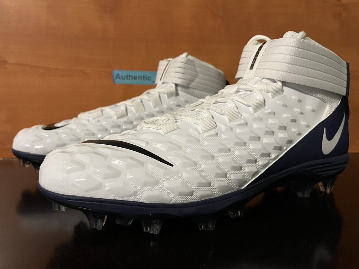 Nike Force Savage Pro 2 White Midnight Navy Football Cleats  display picture 1