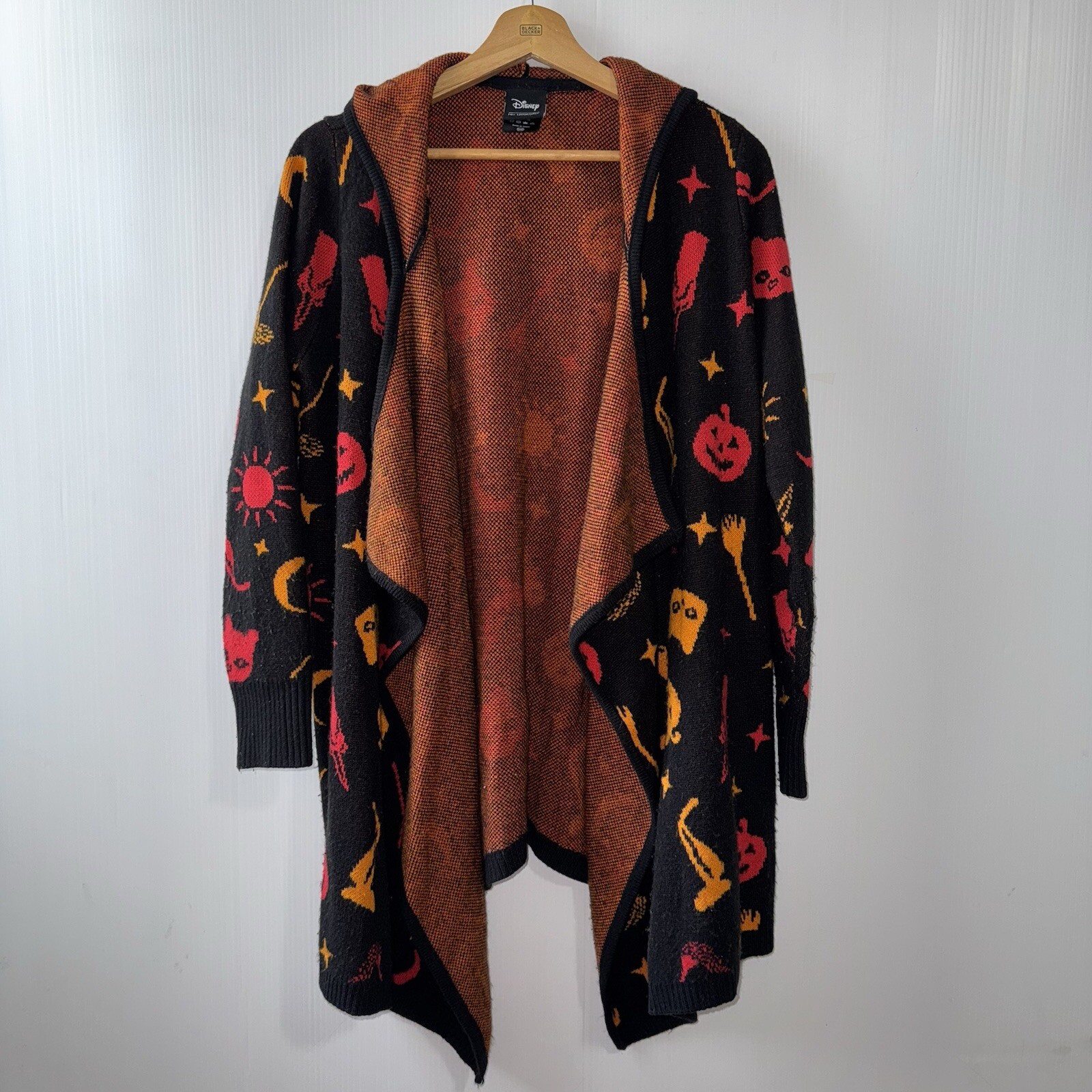 Her Universe Disney Hocus Pocus Hooded Flyaway Cardigan Size MD Halloween