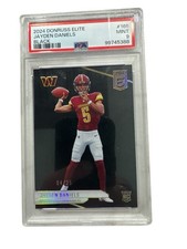 Panini 2024 Donruss Elite Jayden Daniels Rookie Black #165 /25 PSA 9 Commanders