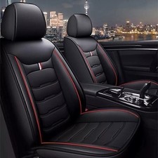 For VW CADDY FRONT SEAT COVERS LEATHERETTE (2004-2020) BLACK #83