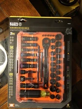New Klein Tools 65500KNECT KNECT Impact Pass Through and Flip Socket Set, 39 Pc.