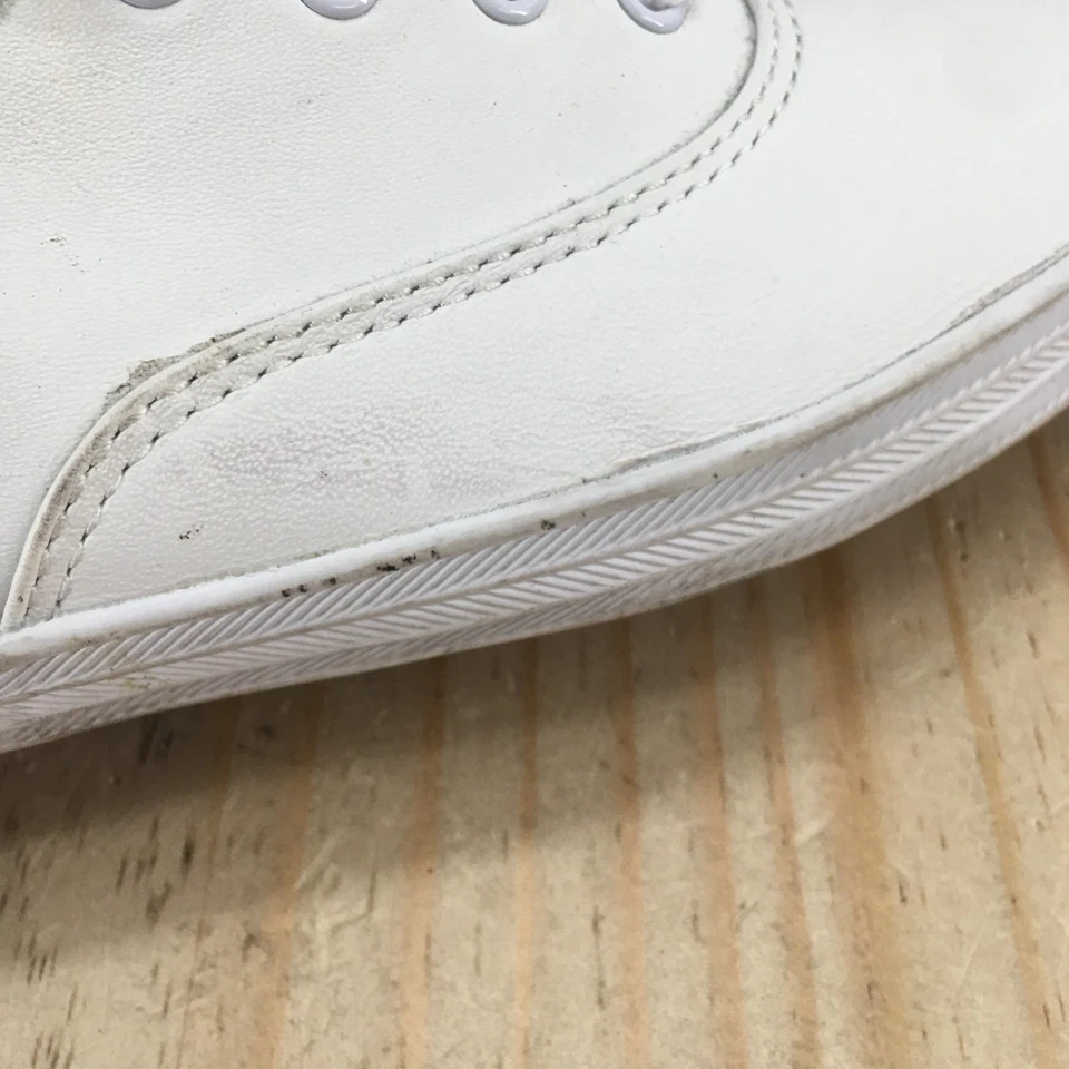 Keds Shoes Womens 7 Champion Casual Low Top Sneakers White Leather Lace Up - Image 4 of 4