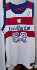 2003 Nike Washington Wizards Bullets Michael Jordan Swingman Jersey Sz Lg FLAWED