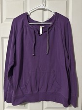 Purple Lightweight Pullover Sweatshirt Size L