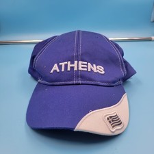 Athens Greece Souvenir Baseball Hat Blue Embroidered Adjustable Cap Size 58cm