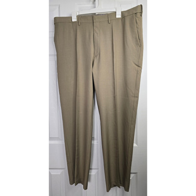Haggar H26 Men's Premium Stretch Classic Fit Khaki Dress Pants- Size 42 x 30