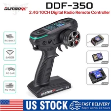 DUMBORC DDF-350 10CH Transmitter Remote Controller+Receiver for RC Car Boat Tank