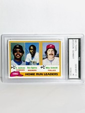1981 Topps - League Leaders Reggie Jackson, Mike Schmidt, Ben Oglivie #2 Graded