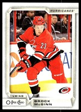 2018-19 O-Pee-Chee #489 Brock McGinn Carolina Hurricanes Hockey Card
