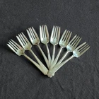 Lunt Sterling Silver Salad Forks William & Mary 1921 No Monogram