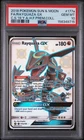 2018 POKEMON SUN & MOON CELESTIAL STORM #177A FULL ART/RAYQUAZA GX PSA 10