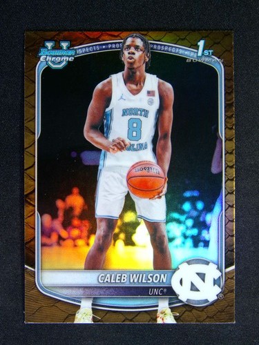 2025-26 Topps Bowman Chrome U. Caleb Wilson #83 Reptilian
