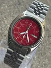 Vintage Seiko 5 Automatic 7S26 Military Dial Changed Men's Watch Japan Day Date