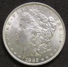 US 1882 Morgan Silver Dollar BU uncirculated (BS)