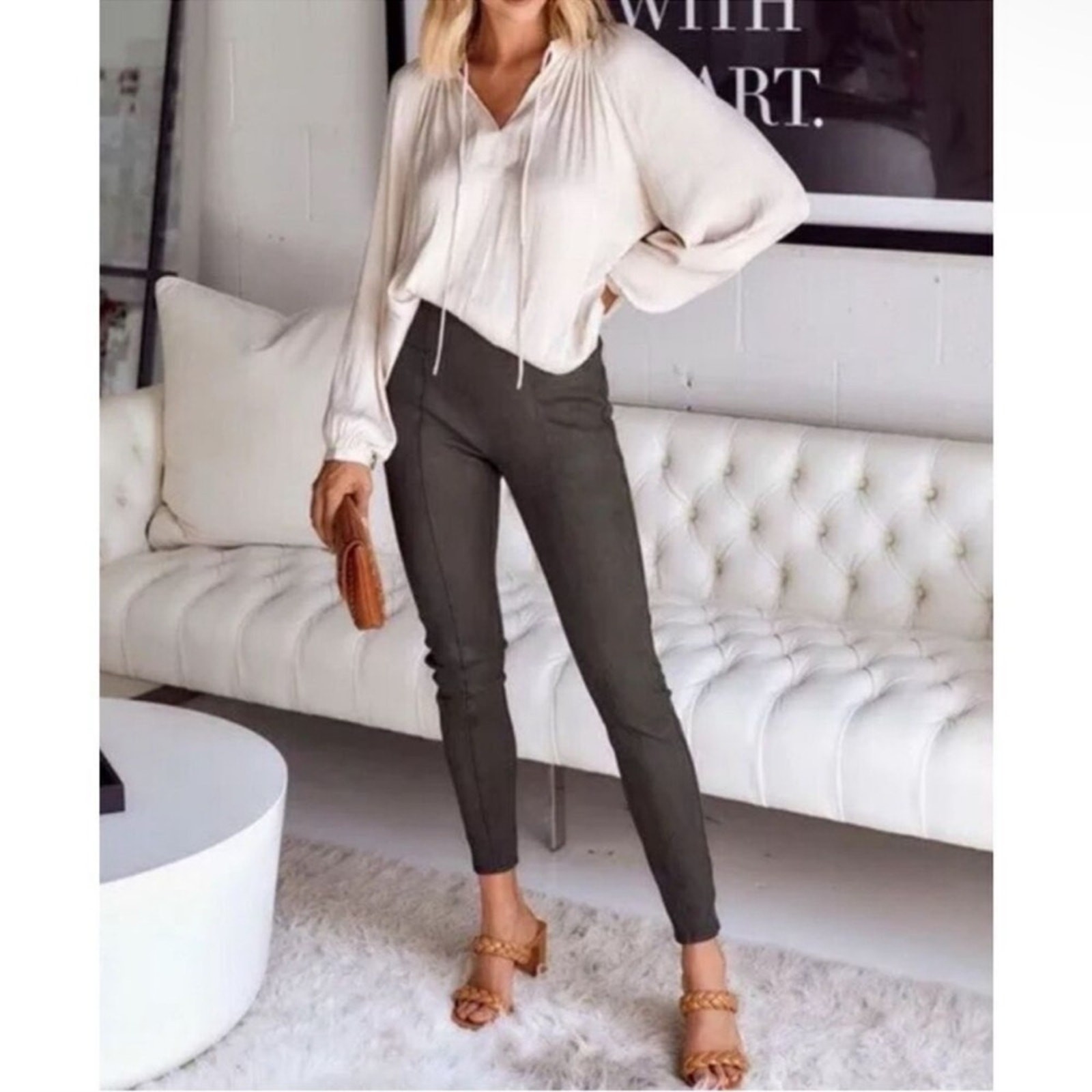 Spanx Faux Leather Legging Size XS