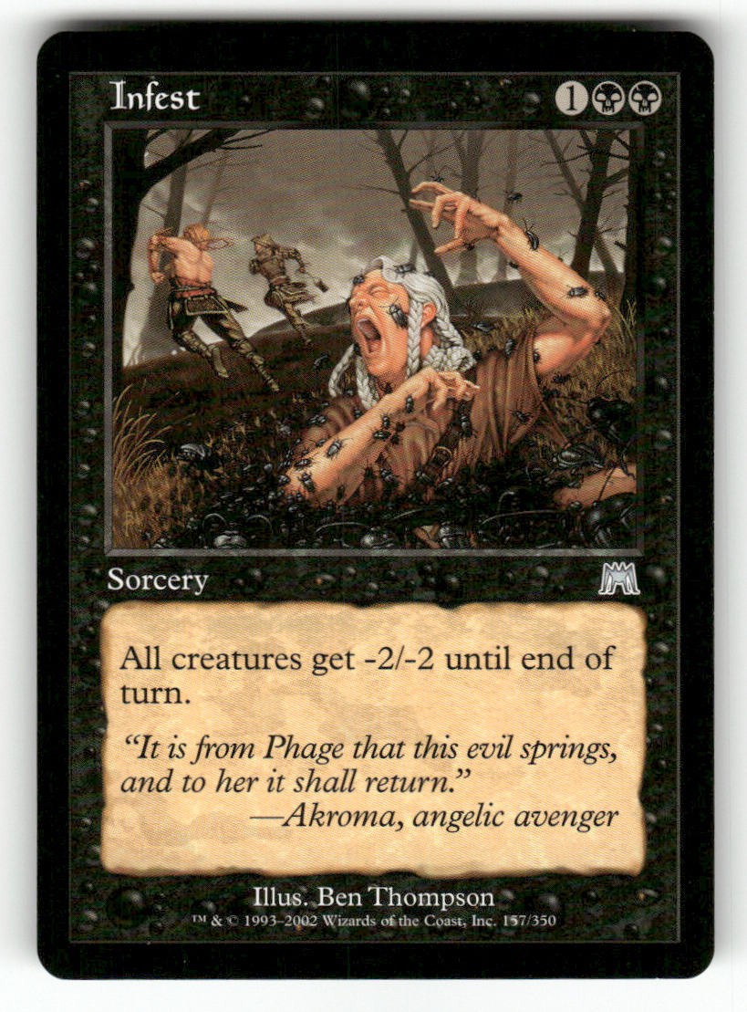 Infest 157 Uncommon Onslaught Magic: The Gathering Near Mint