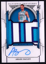 Amari Bailey 2023-24 Panini National Treasures 3/5 RPA Auto Patch RC #147
