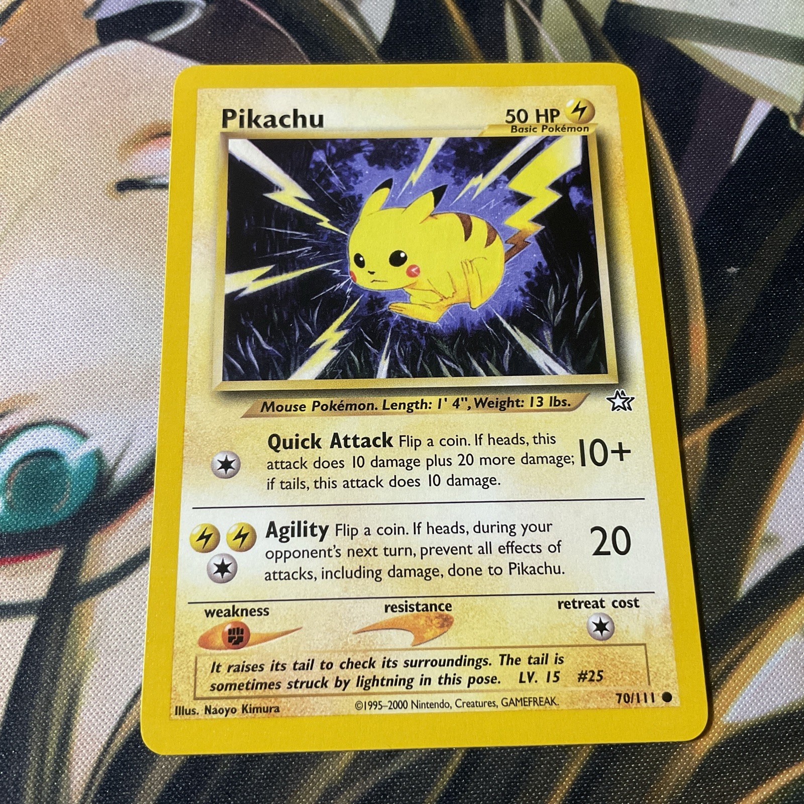 1995-2000  Nintendo. Pikachu Pokemon Card 70/111  NM