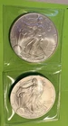 Lot Of 2 - 2003 American Silver Eagle US Coins - Bullion 1oz  Dollar Coins