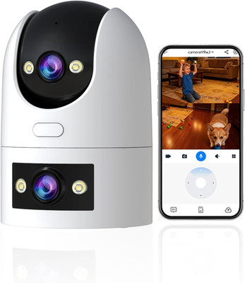 2K Indoor Camera, Dual Lens Cameras for Home Security, 5G Wifi Security Camera,