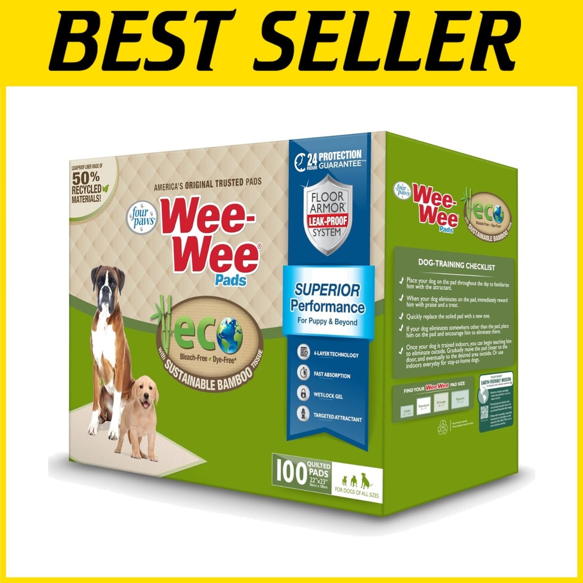 Bamboo Biodegradable Wee Wee Pads Bamboo Training Pads Puppy Potty