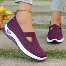 Women  s Breathable Slip On Sneakers Lightweight Orthopedic Summer Walking Shoes