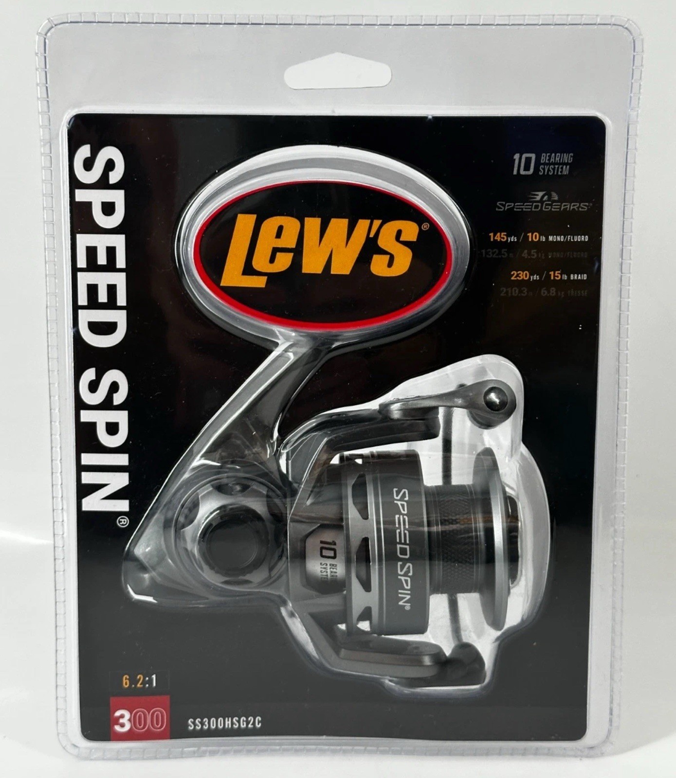 Lew's Speed Spin RH Spinning Fishing Reel 6.2:1 300 SS300HSG