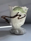 Roseville Pottery Ming Tree 1949 White Mid Century Modern Vase 572-6