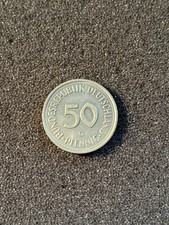 1989 G 50 Pfennig Coin Germany Fifty Pfennig Bundesrepublik Deutschland German