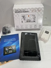 Multi Function Weather Station Forecast, Temperature, Humidity, Barometer NEW