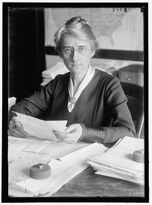 Photo:D.E. Thompson Woman at Desk Portrait 1913 1918