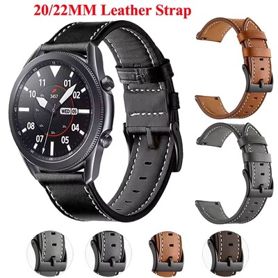 Für Huami Amazfit GTS 4 3 2 Mini GTR 4 3 Pro 47mm Bip 5 3 Cheetah Leder Armband