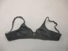 True Size S Womens Black Unlined Wireless Back Closure Bralette Bra 2F