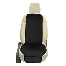 FH Group Car Seat Cushion Set Neosupreme Automotive Seat Cushions - Black Front