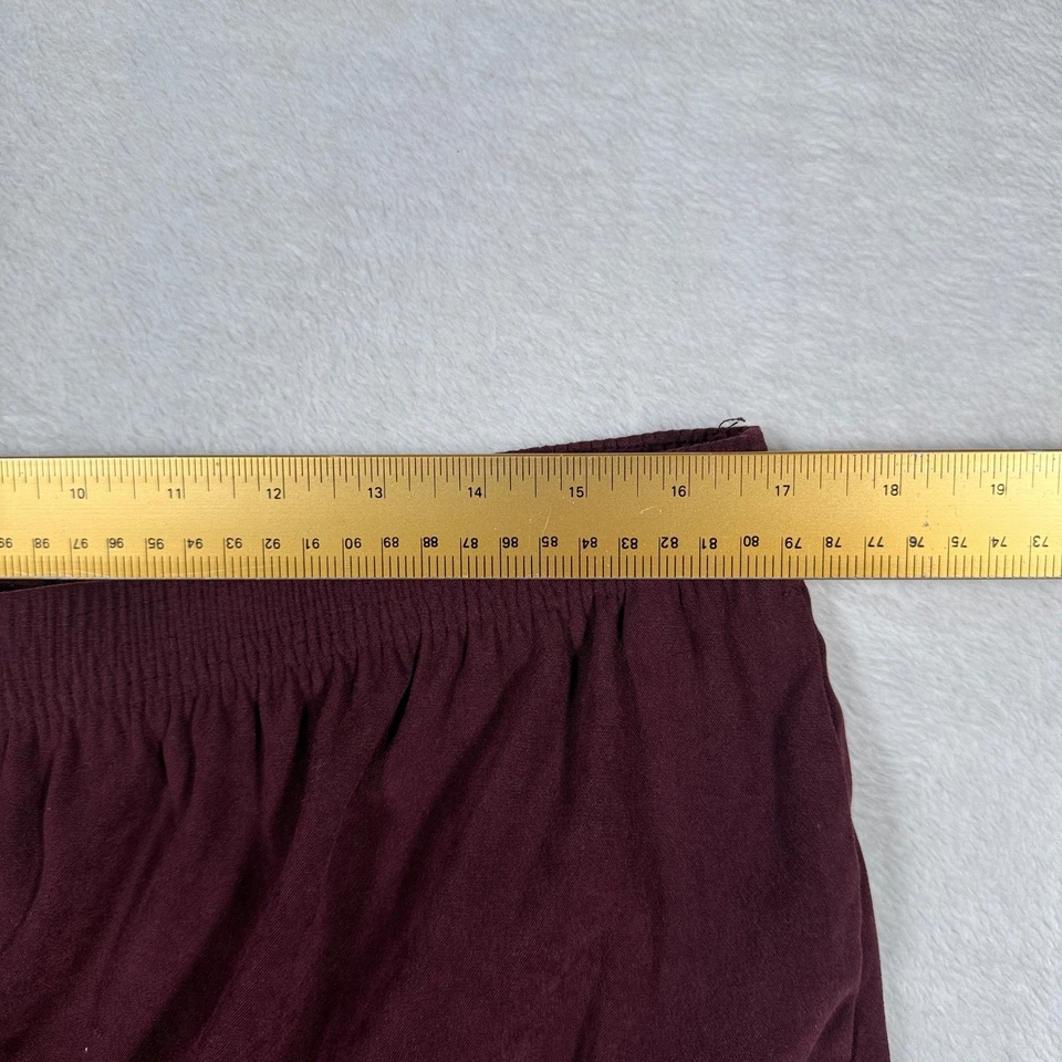 Allison Daley Burgundy Elastic Waist Pull On Pants Size 18 Polyester Spandex - Image 4 of 4