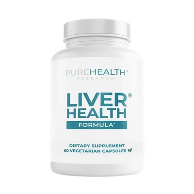 PUREHEALTH RESEARCH LIVER HEALTH FORMULA 60 CAPSULES Free & Fast Ship, Pack of 3