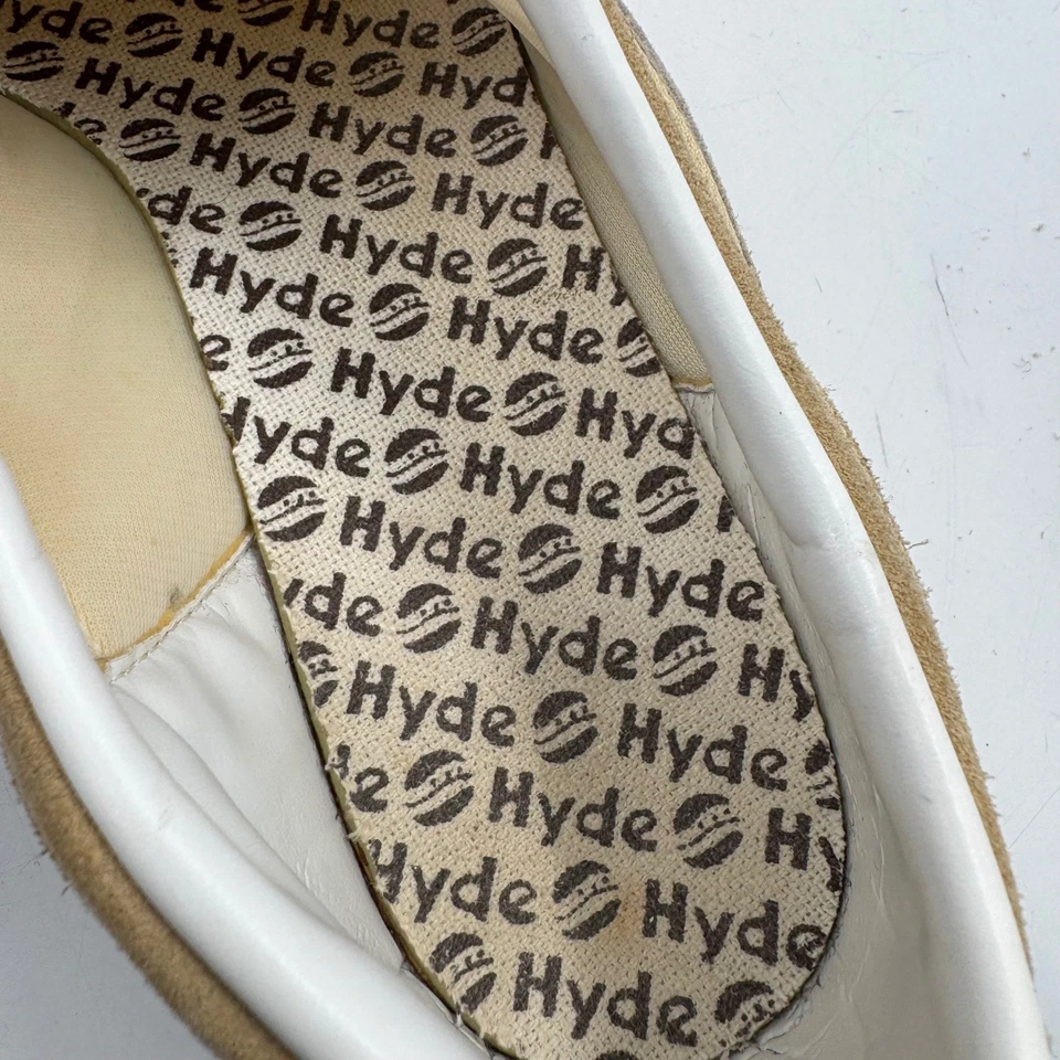 Hyde Men's Tan Suede Canvas Derby Lace Up Bowling Shoes Size 11 - Image 4 of 4