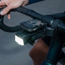 RAVEMEN FR1000 Bike Headlight Mount For Garmin Wahoo Bicycle Front Lights 2 IN 1