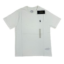 MINOR DEFECT Polo Ralph Lauren Boy's SS Crewneck T-Shirt - White - Sz 10/12