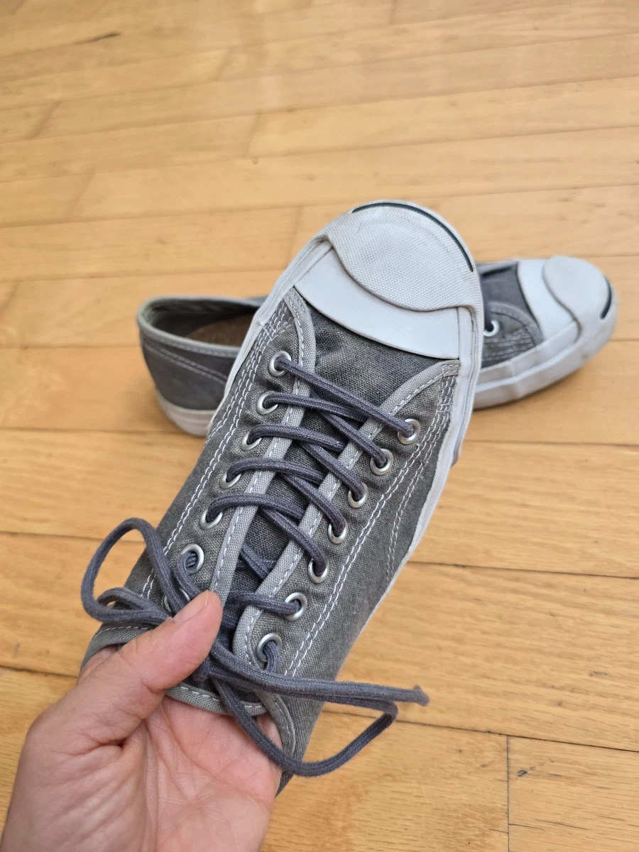 Converse | Jack Purcell Low Thunder Grey Canvas Kork Einlegesohle Sneaker | Herren 8