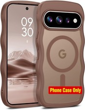 Case for Google Pixel 11 Pro, Cute Curly Wavy Anti-Slip Bumper Matte Slim