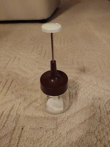 FEDERAL HOUSEWARES NUT/FOOD CHOPPER VINTAGE CLEAR/BROWN TWO CUP