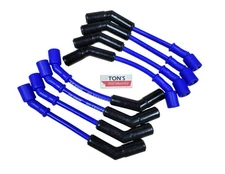 Ton's 10mm Ceramic LS Blue Spark Plug Wire Set 45 Chevy Corvette Camaro GMC