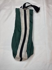 Vintage Canvas Mesh Hook and Loop Shoe Bag Made In USA Golf Bowling Sports