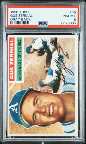 1956 Gus Zernial [Gray Back] #45