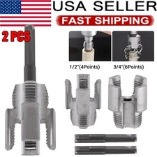 2PCS Integrated Internal  External Pipe Threading-Tool PVC Pipe Threader Kit US