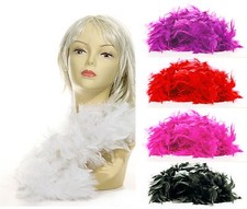 Federboa Feder Boa Samba Karneval Fasching Kostüm Deko Schal Party Feier 180 cm