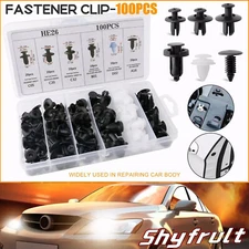 For Subaru 100Pcs Bumper Hood Clips Retainer Rivet Fastener Fender Push Pin US