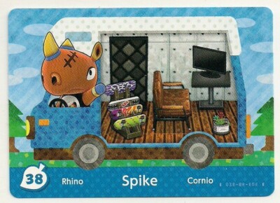 アミーボカード Animal Crossing amiibo Card: Spike 38 Welcome Series Rhino
